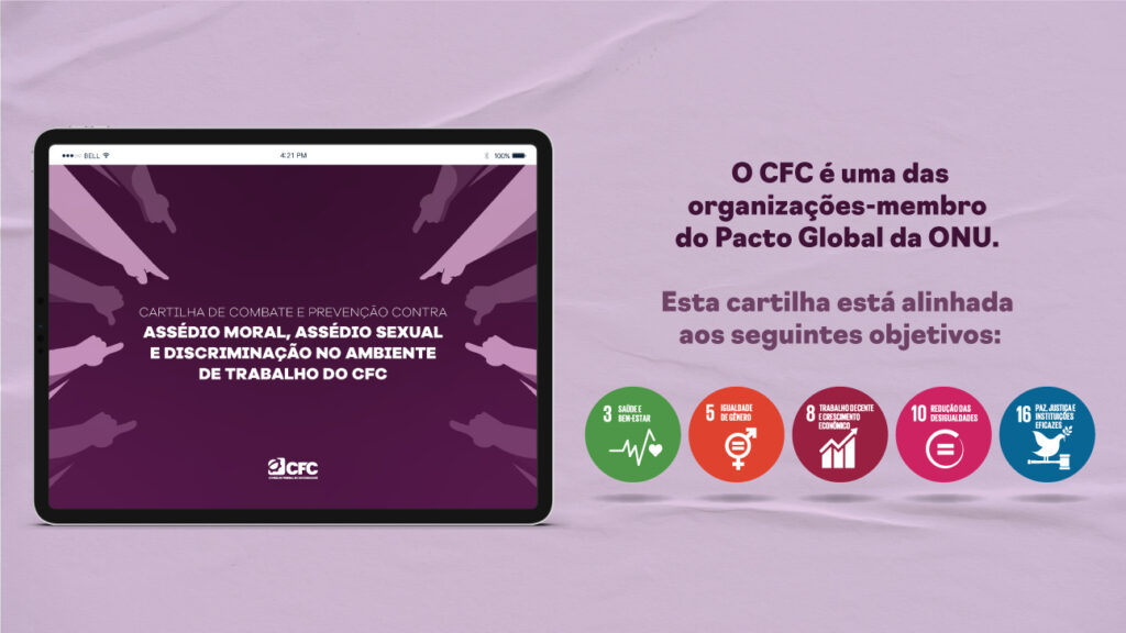CFC lança cartilha para combate de assédio e discriminações no ambiente de trabalho