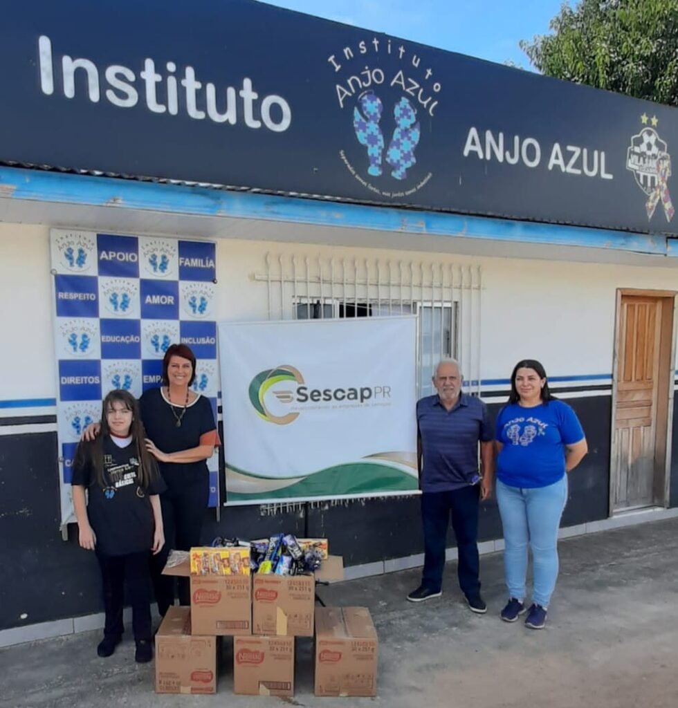 Páscoa: Instituto Anjo Azul recebe doações do SESCAP-PR