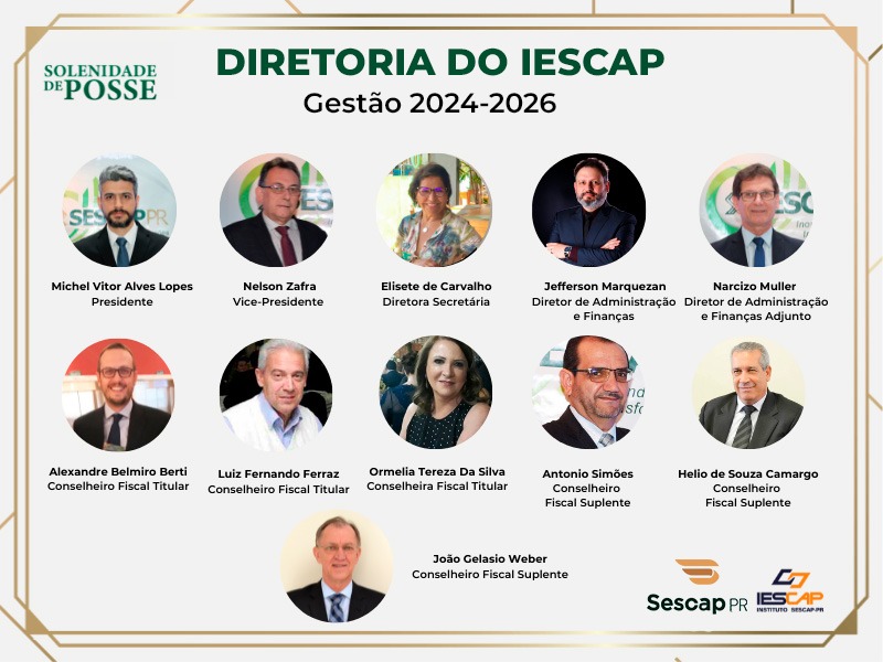 IESCAP-PR elege diretoria para o biênio 2024/26